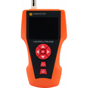 Кабельный тестер с измерением длины, трассировкой кабельных линий и определением POE, 8 ответных частей